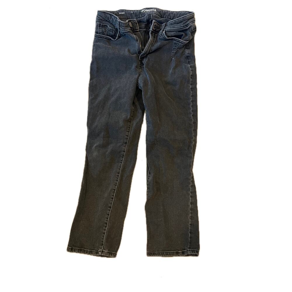 Sonoma Straight Black Jeans Womans Sz 4